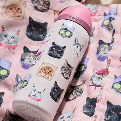 Owala FreeSip Bottle 32oz - Cat Collage