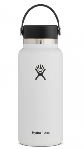 Hydro Flask - 32oz Wide Mouth Flex Cap - White
