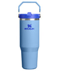 STANLEY IceFlow 2.0 Flip Straw Tumbler with Handle 30 oz | Twist On Lid and Flip Up Straw | Leakproof Water Bottle | Insulated Stainless Steel | BPA-Free | Blue Sky