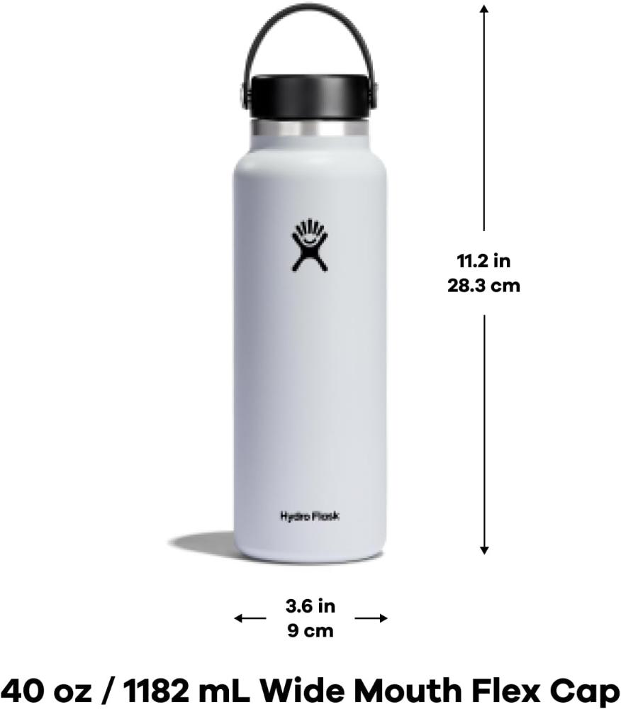 Hydro Flask - 32oz Wide Mouth Flex Cap - White