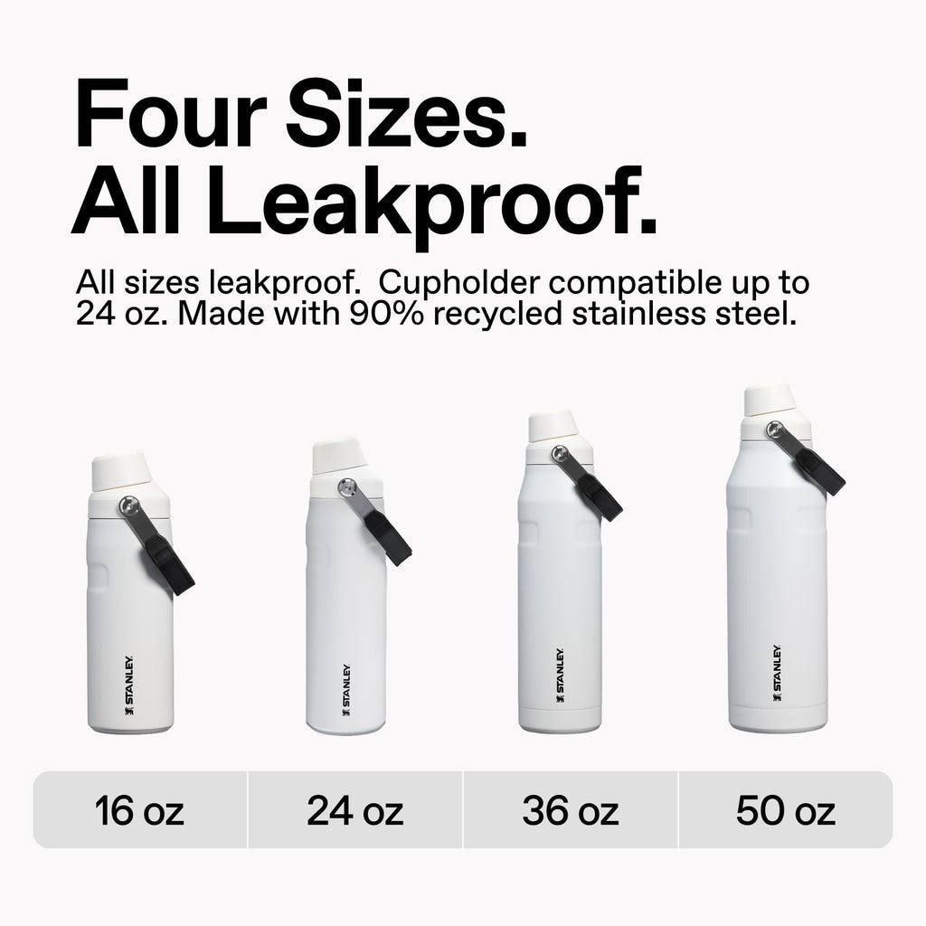 Stanley IceFlow Fast Flow Water Bottle 24 oz | Angled Spout Lid | Lightweight and Leakproof for Travel and Sports | Insulated Stainless Steel | BPA-Free | Rose Quartz