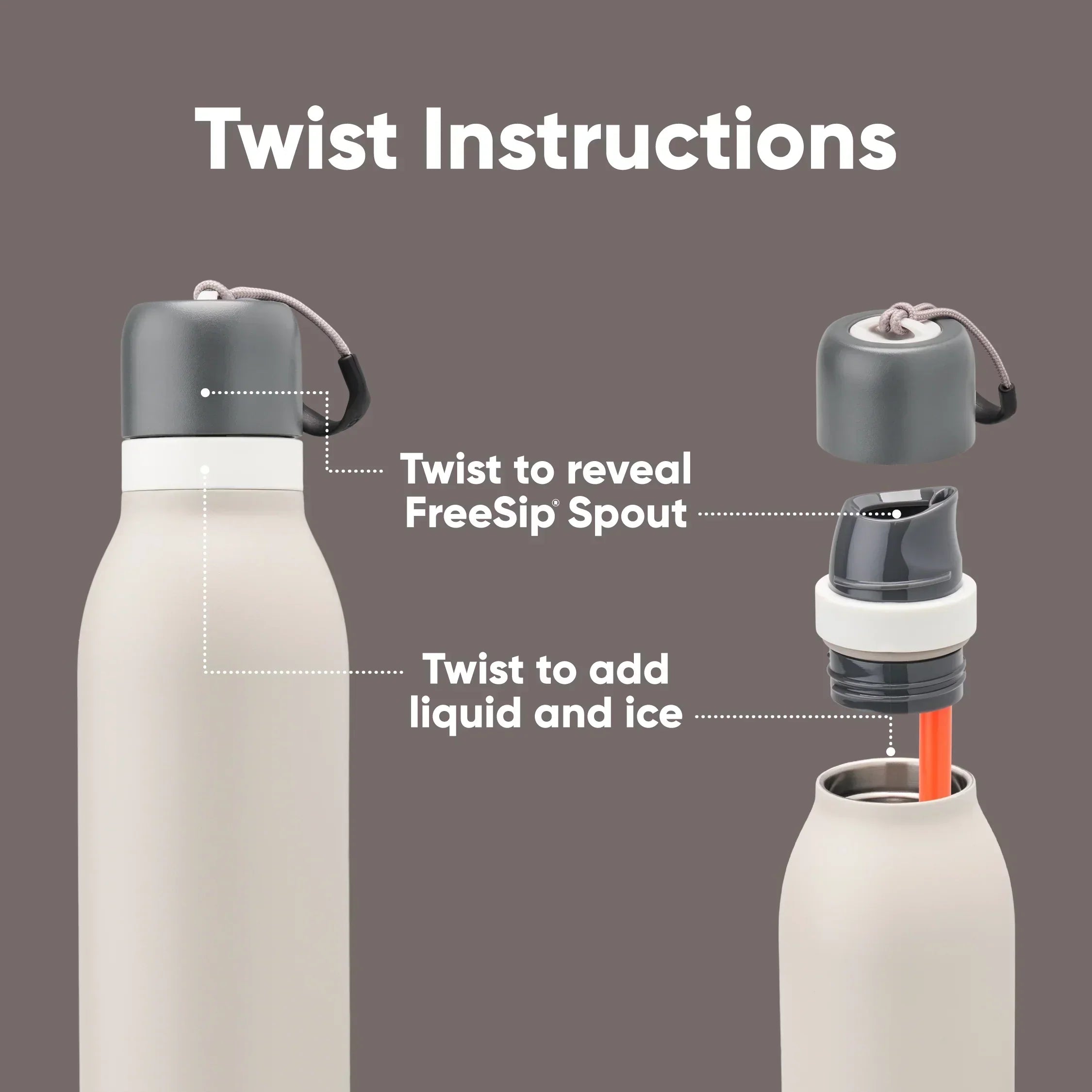 Owala Freesip Twist Bottle 24oz - Rock On