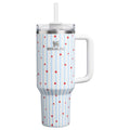 Stanley 4th of July Blue Starry Stripes 40 oz Stainless Steel H2.0 FlowState Quencher Tumbler PREORDER