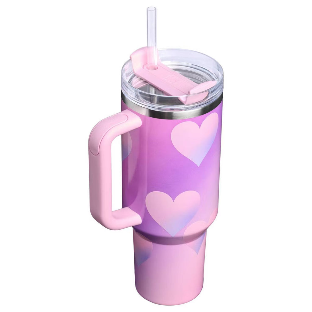 Stanley Cup Valentine's Day 40 oz Stainless Steel H2.0 Flowstate Quencher Tumbler