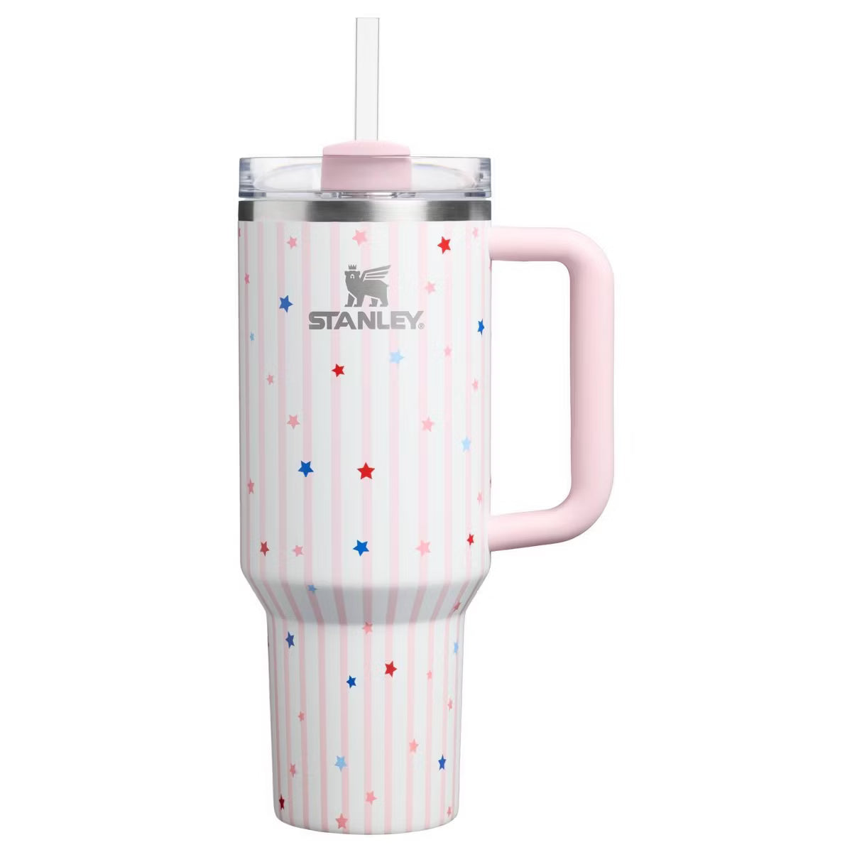 Stanley 4th of July Blue Starry Stripes 40 oz Stainless Steel H2.0 FlowState Quencher Tumbler PREORDER