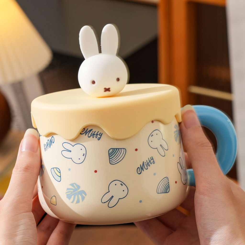 Miffy Sweet Melt Ceramic Mug with 3D Lid