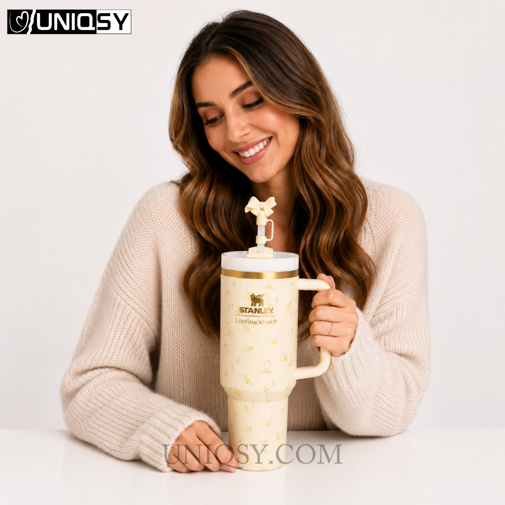Stanley X LoveShackFancy 40 OZ Tumbler - Lemon Haze