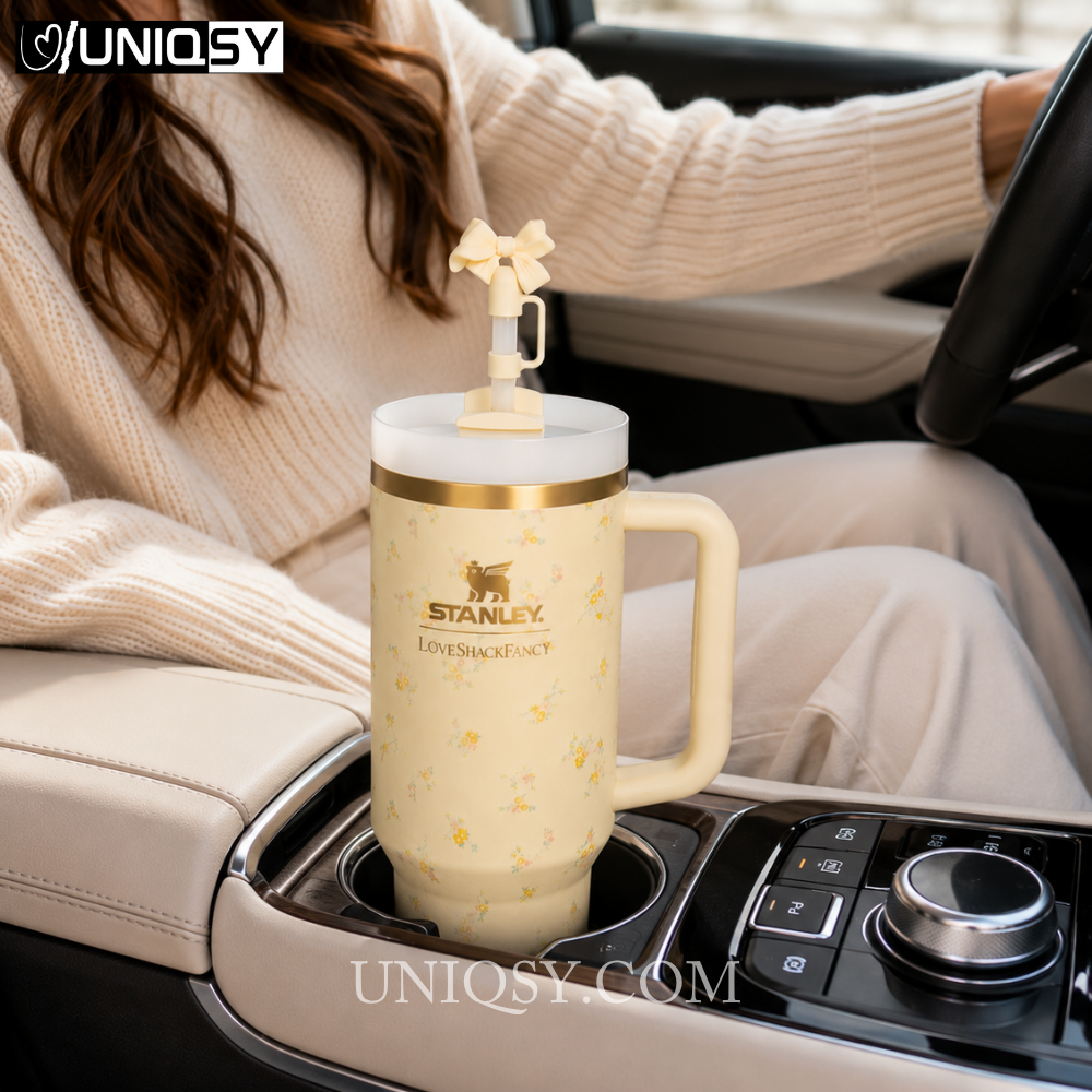 Stanley X LoveShackFancy 40 OZ Tumbler - Lemon Haze