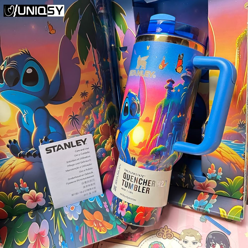 Stanley Stitch Sapphire Blue 40 OZ Tumbler - Limited Edition