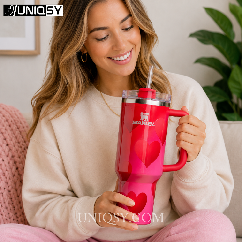 Stanley Rouge Heart Gradient Tumbler 40 OZ - Limited Edition