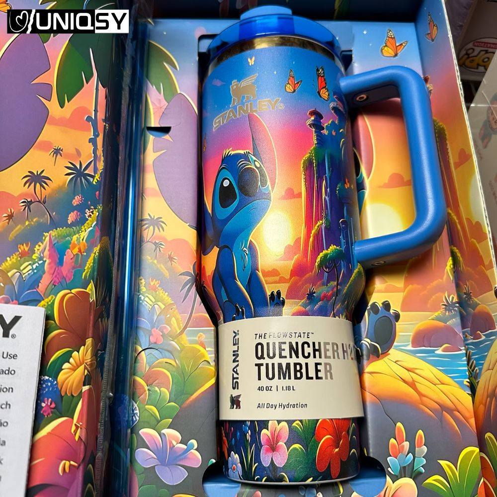 Stanley Stitch Sapphire Blue 40 OZ Tumbler - Limited Edition