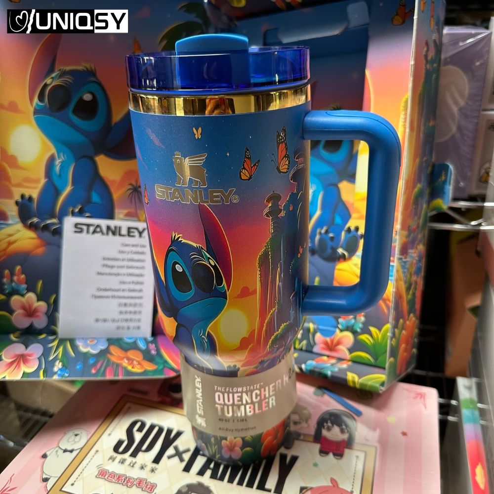 Stanley Stitch Sapphire Blue 40 OZ Tumbler - Limited Edition