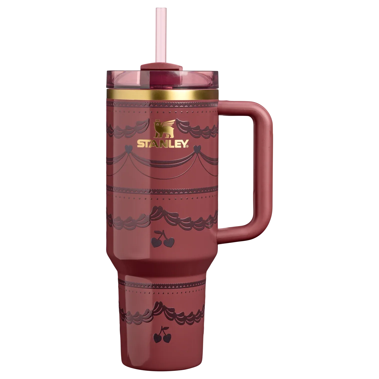 Stanley Cup Valentine's Day 40 oz Stainless Steel H2.0 Flowstate Quencher Tumbler